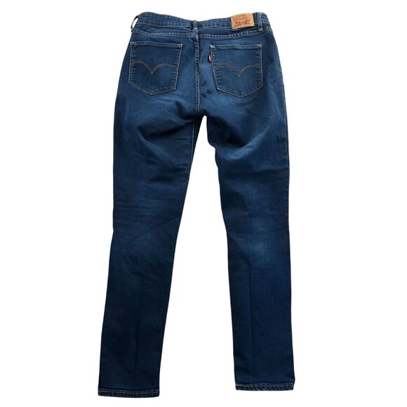 Levis Womens 811 Jeans Size 30 Curvy Skinny Leg Ankle Classic Blue Denim Casual - Picture 2 of 14